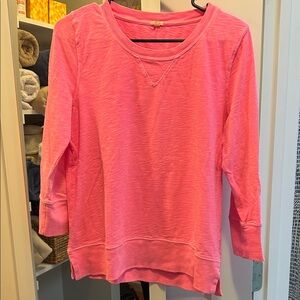 J. Crew Factory Bright Pink Sweatshirt